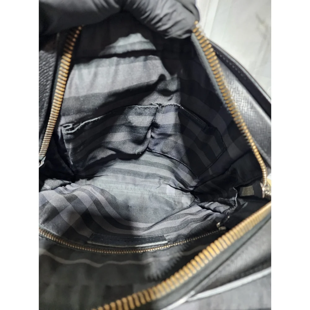 Burberry Leather Small Shaldon Messenger/Crossbody Bag Black
